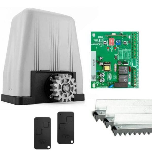 Kit Motor Portão Eletrônico Semi-Industrial 800kg Deslizante DZ4 SK Turbo Rossi