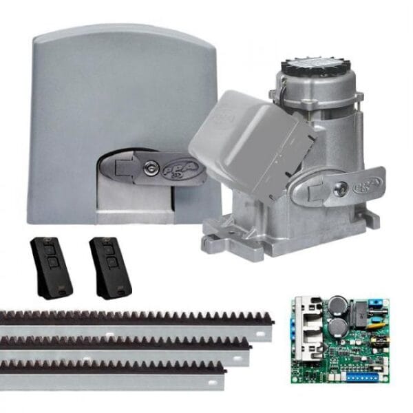 Motor de Portão Automatizador Deslizante Jet Flex DZ Predial 3/4 HP Central Híbrida Bivolt - PPA
