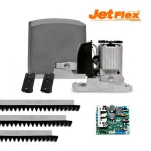 Kit Motor de Portão Eletrônico Rápido DZ Rio 500 Jet Flex 1/4 HP Deslizante PPA